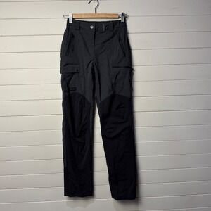 Forclaz Womens Insulated Hiking Cargo Pants Black Grey Size XS Mont Blanc Valley